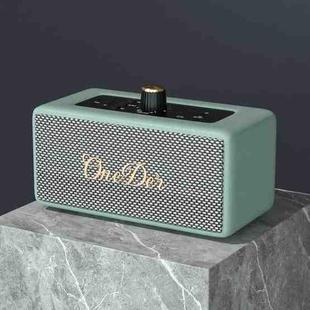 Oneder D3 Retro Leather Casing 30W Dual Units Wireless Bluetooth Speaker(Cyan)