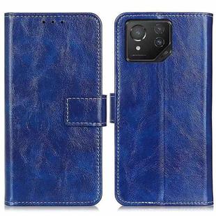 For Asus ROG Phone 8 Retro Crazy Horse Texture Leather Phone Case(Blue)