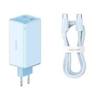 Baseus GaN6 Pro 100W 2 x USB-C / Type-C + 2 x USB Fast Charger, EU Plug(Blue)