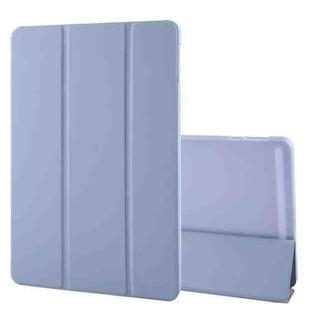 For Honor Pad 9 Tri-fold Silicone Leather Tablet Case(Lavender)