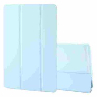 For Honor Pad 9 Tri-fold Silicone Leather Tablet Case(Ice Blue)