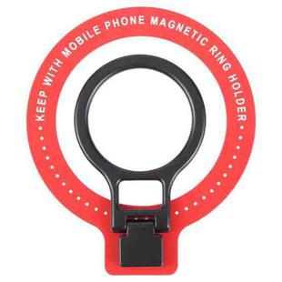 CPS-050 Adhesive MagSafe Magnetic Ring Phone Ring Holder(Red)
