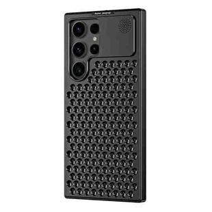 For Samsung Galaxy S23 Ultra 5G R-JUST RJ58 Aromatherapy Metal Cooling Phone Case(Black)