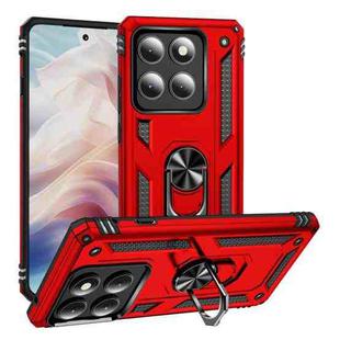 For Motorola Edge 5G 2025 Shockproof TPU + PC Phone Case with Holder(Red)