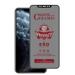 For iPhone 11 Pro Max / XS Max Full Coverage Frosted Privacy Ceramic Film