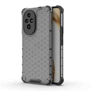 For Honor 200 Shockproof Honeycomb PC + TPU Protective Phone Case(Black)