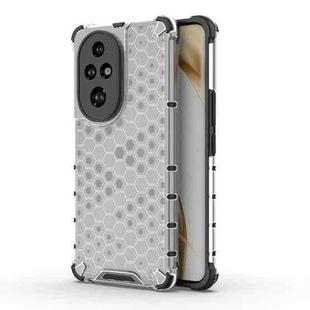 For Honor 200 Pro Shockproof Honeycomb PC + TPU Protective Phone Case(White)