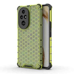 For Honor 200 Pro Shockproof Honeycomb PC + TPU Protective Phone Case(Green)