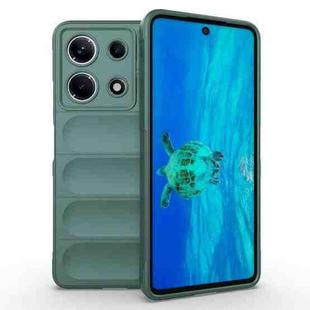 For Infinix Note 30 4G Magic Shield TPU + Flannel Phone Case(Dark Green)