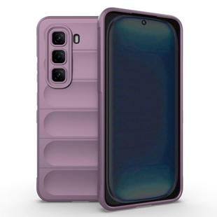 For Infinix Hot 50 Pro 4G Global Magic Shield TPU + Flannel Phone Case(Purple)