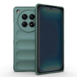 For Infinix Zero 40 5G Global Magic Shield TPU + Flannel Phone Case(Dark Green)