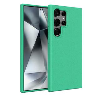 For Samsung Galaxy S25 Ultra 5G Wheat Straw Material + TPU Phone Case(Green)