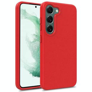 For Samsung Galaxy S25 5G Wheat Straw Material + TPU Phone Case(Red)