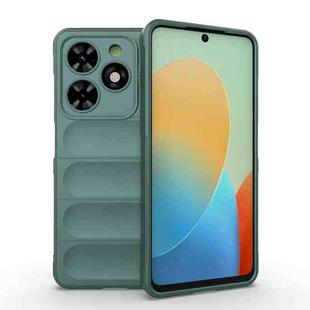 For Tecno Spark Go 2024 / 20C / Pop 8 Magic Shield TPU + Flannel Phone Case(Dark Green)