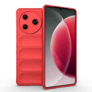 For Tecno Camon 30 Pro 5G Global Magic Shield TPU + Flannel Phone Case(Red)