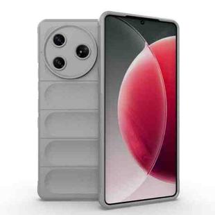 For Tecno Camon 30 Pro 5G Global Magic Shield TPU + Flannel Phone Case(Grey)