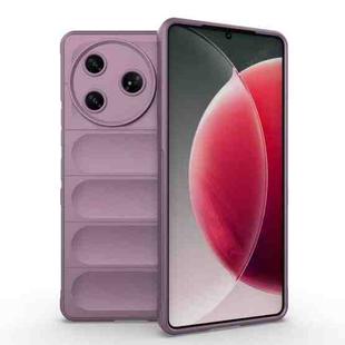 For Tecno Camon 30 Pro 5G Global Magic Shield TPU + Flannel Phone Case(Purple)