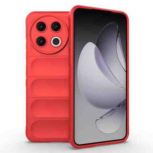 For Tecno Spark 30 Pro Global Magic Shield TPU + Flannel Phone Case(Red)