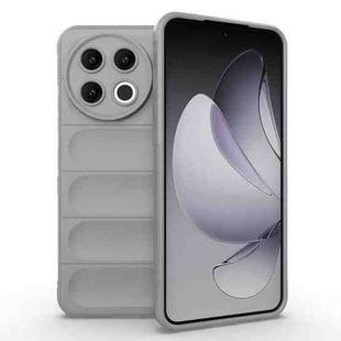 For Tecno Spark 30 Pro Global Magic Shield TPU + Flannel Phone Case(Grey)