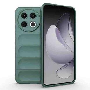 For Tecno Spark 30 Pro Global Magic Shield TPU + Flannel Phone Case(Dark Green)