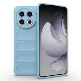 For Tecno Spark 30 Pro Global Magic Shield TPU + Flannel Phone Case(Light Blue)