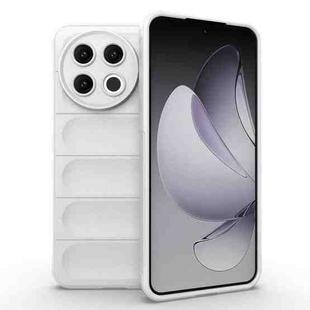 For Tecno Spark 30 Pro Global Magic Shield TPU + Flannel Phone Case(White)