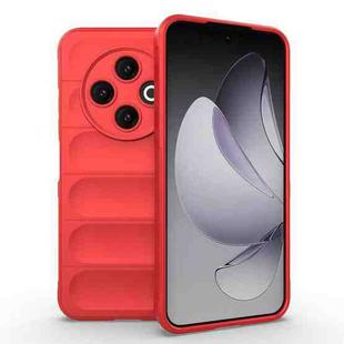 For Tecno Spark 30C 4G Global Magic Shield TPU + Flannel Phone Case(Red)