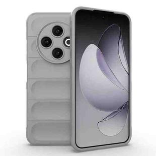 For Tecno Spark 30C 4G Global Magic Shield TPU + Flannel Phone Case(Grey)