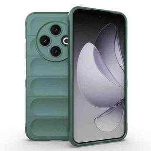 For Tecno Spark 30C 4G Global Magic Shield TPU + Flannel Phone Case(Dark Green)