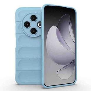 For Tecno Spark 30C 4G Global Magic Shield TPU + Flannel Phone Case(Light Blue)