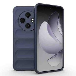 For Tecno Spark 30C 4G Global Magic Shield TPU + Flannel Phone Case(Dark Blue)