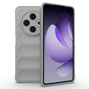 For Tecno Spark 30 4G Global Magic Shield TPU + Flannel Phone Case(Grey)