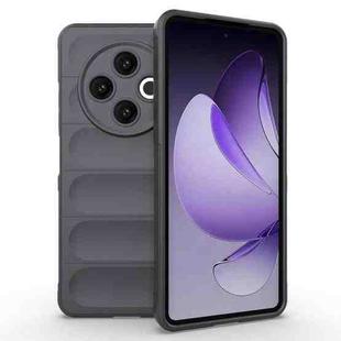 For Tecno Spark 30 4G Global Magic Shield TPU + Flannel Phone Case(Dark Grey)