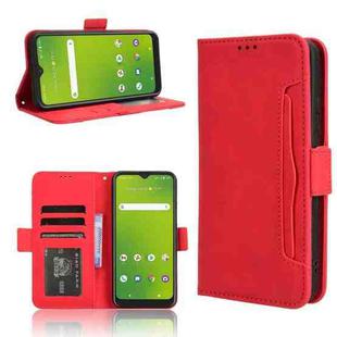 For Cricket  Icon5 Skin Feel Calf Texture Card Slots Leather Phone Case(Red)