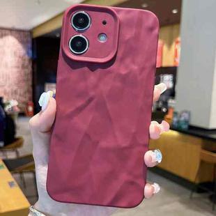 For iPhone 11 Frosted Wrinkles Texture TPU Phone Case(Red)