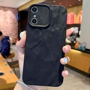 For iPhone X / XS Frosted Wrinkles Texture TPU Phone Case(Black)