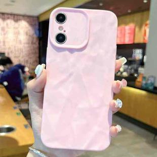 For iPhone X / XS Frosted Wrinkles Texture TPU Phone Case(Pink)