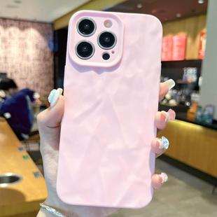 For iPhone 16 Pro Frosted Wrinkles Texture TPU Phone Case(Pink)