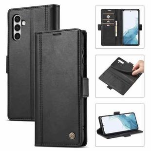 For Samsung Galaxy S23 FE LC.IMEEKE Skin-friendly Card Slots Leather Phone Case(Black)