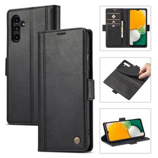 For Samsung Galaxy A55 5G LC.IMEEKE Skin-friendly Card Slots Leather Phone Case(Black)