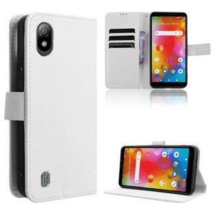 For Boost Mobile Bounce 4G Diamond Texture Leather Phone Case(White)