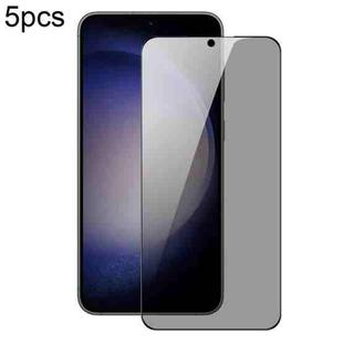 For Samsung Galaxy S23+ 5G 5pcs DUX DUCIS 0.33mm 9H High Aluminum Anti-spy HD Tempered Glass Film