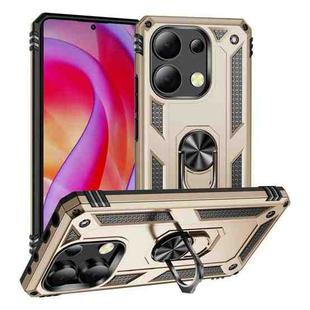 For Xiaomi Redmi Note 13 Pro+ 5G Shockproof TPU + PC Phone Case with Holder(Gold)