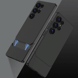 For Samsung Galaxy S25 Ultra 5G GKK Mortise-Tenon Connection Contrast Color Shockproof Phone Case(Black)