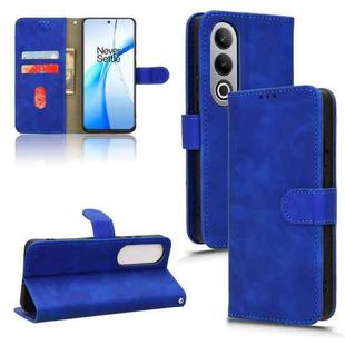 For OnePlus Nord CE4 5G Skin Feel Magnetic Flip Leather Phone Case(Blue)