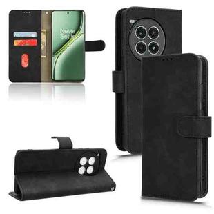 For OnePlus Ace 3 Pro Skin Feel Magnetic Flip Leather Phone Case(Black)