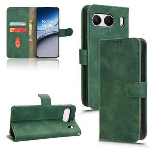 For OnePlus Nord 4 5G Skin Feel Magnetic Flip Leather Phone Case(Green)