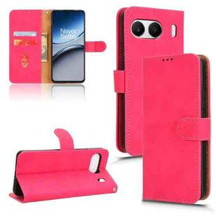 For OnePlus Nord 4 5G Skin Feel Magnetic Flip Leather Phone Case(Rose Red)