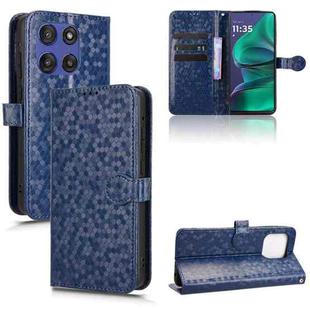 For Motorola Moto G Stylus 5G 2025 Honeycomb Dot Texture Leather Phone Case(Blue)