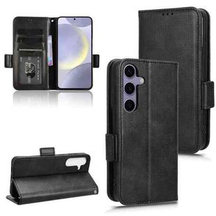 For Samsung Galaxy S24 5G Symmetrical Triangle Leather Phone Case(Black)